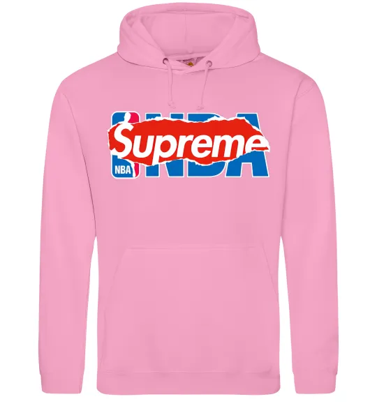 Чоловіча толстовка (худі) Supreme NBA Рожевий фото
