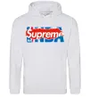 Мужская толстовка (худи) Supreme NBA Серый меланж фото