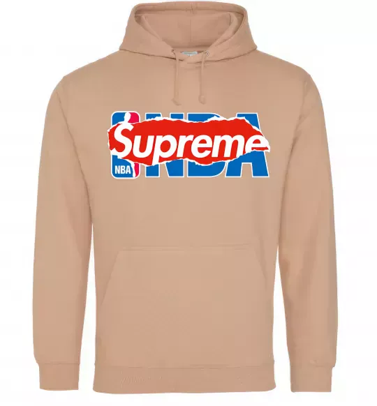 Мужская толстовка (худи) Supreme NBA Песочный фото