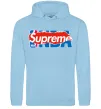 Чоловіча толстовка (худі) Supreme NBA Блакитний фото