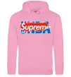 Жіноча толстовка (худі) Supreme NBA Рожевий фото