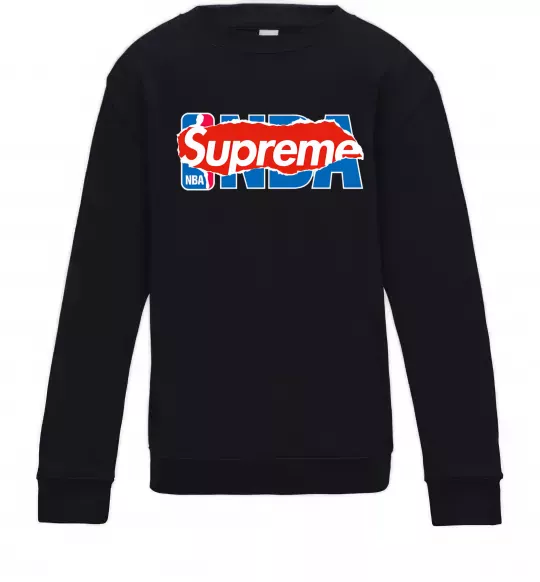 Детский Свитшот Supreme NBA Черный фото