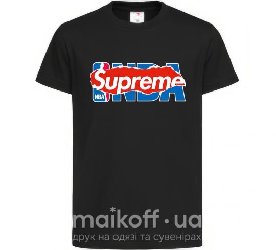 Дитяча футболка Supreme NBA Чорний фото