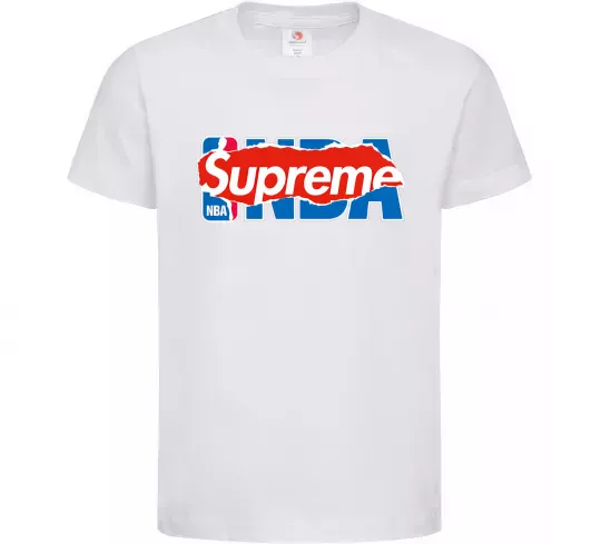 Детская футболка Supreme NBA Белый фото