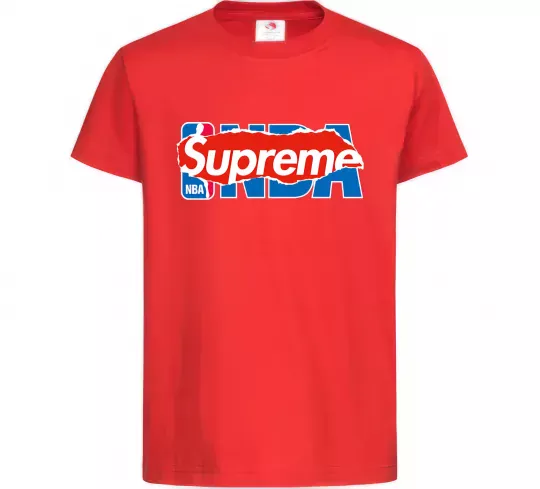 Детская футболка Supreme NBA Красный фото