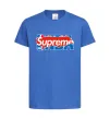 Дитяча футболка Supreme NBA Яскраво-синій фото