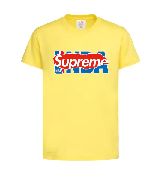 Дитяча футболка Supreme NBA Лимонний фото