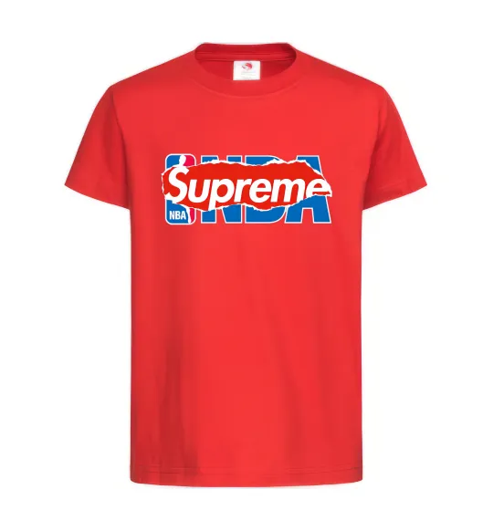 Дитяча футболка Supreme NBA Червоний фото