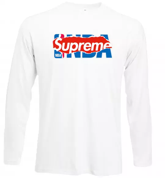 Лонгслів Supreme NBA Білий фото