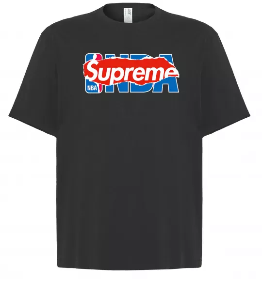 Футболка Оверсайз Supreme NBA Черный фото