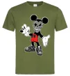 Мужская футболка Scary Mickey Оливковый Мужская футболка Scary Mickey Оливковый фото