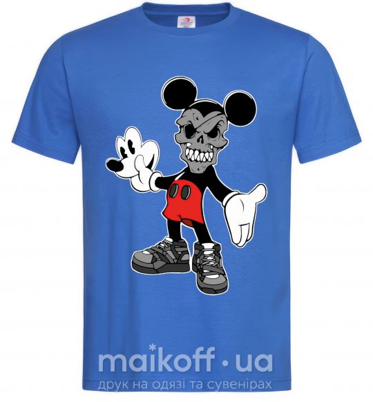 Мужская футболка Scary Mickey Ярко-синий фото