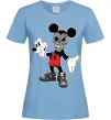 Женская футболка Scary Mickey Голубой Женская футболка Scary Mickey Голубой фото