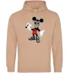Мужская толстовка (худи) Scary Mickey Песочный Мужская толстовка (худи) Scary Mickey Песочный фото