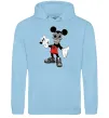 Чоловіча толстовка (худі) Scary Mickey Блакитний фото