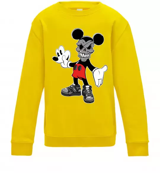 Дитячий світшот Scary Mickey Сонячно жовтий фото