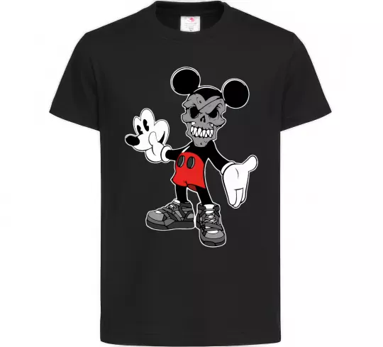 Дитяча футболка Scary Mickey Чорний фото