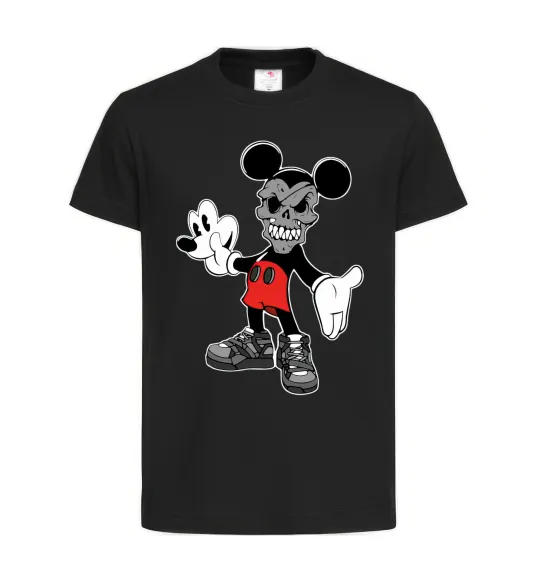 Дитяча футболка Scary Mickey Чорний фото