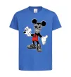 Дитяча футболка Scary Mickey Яскраво-синій фото