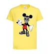Дитяча футболка Scary Mickey Лимонний фото