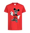 Дитяча футболка Scary Mickey Червоний фото