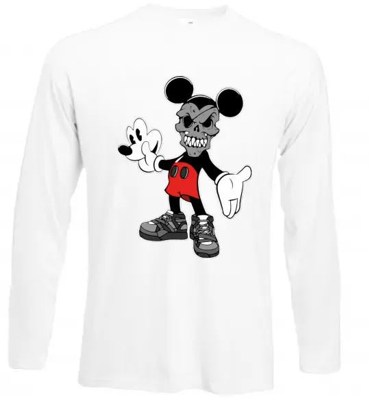 Лонгслив Scary Mickey Белый фото
