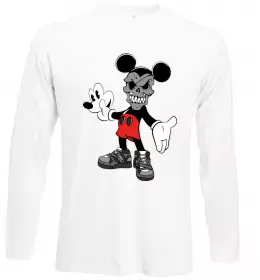 Лонгслив Santa Muerte and skull Белый фото