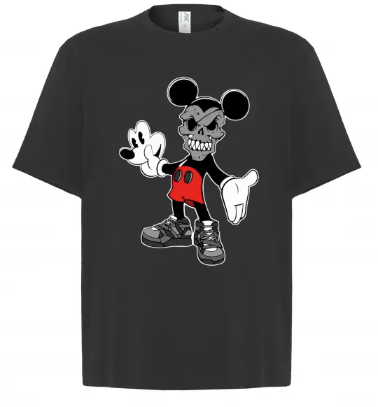 Футболка Оверсайз Scary Mickey Черный фото