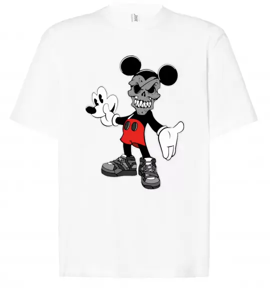 Футболка Оверсайз Scary Mickey Белый фото