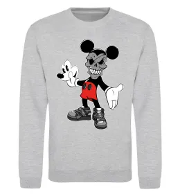 Світшот Scary Mickey Сірий меланж фото