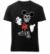 Мужская премиум футболка Scary Mickey Черный фото
