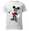 Мужская премиум футболка Scary Mickey Белый фото