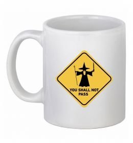 Чашка керамическая You shall not pass sign