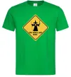 Мужская футболка You shall not pass sign Зеленый фото