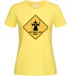 Женская футболка You shall not pass sign Лимонный фото