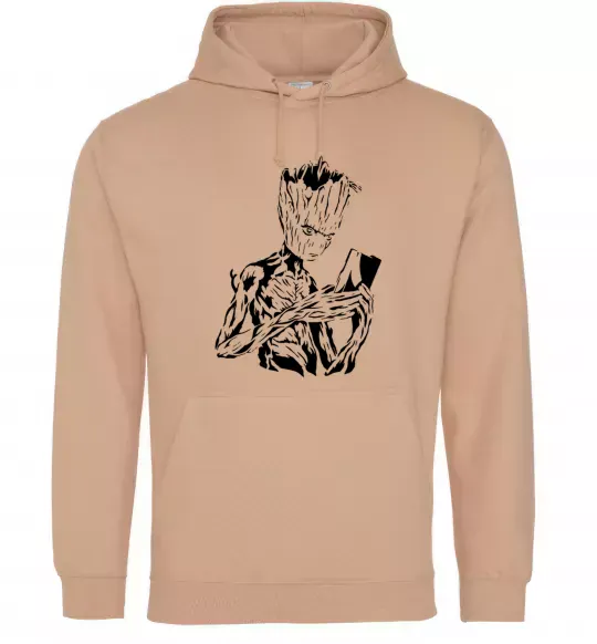 Жіноча толстовка (худі) Грут та книга Пісочний фото