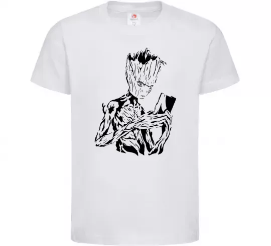 Детская футболка Грут та книга Белый фото