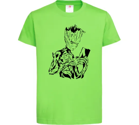 Детская футболка Грут та книга Лаймовый фото