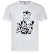 Чоловіча футболка Грут та книга Білий Чоловіча футболка Грут та книга Білий фото