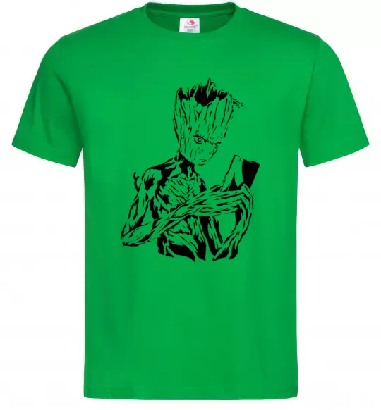 Чоловіча футболка Грут та книга Зелений фото