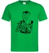 Чоловіча футболка Грут та книга Зелений Чоловіча футболка Грут та книга Зелений фото