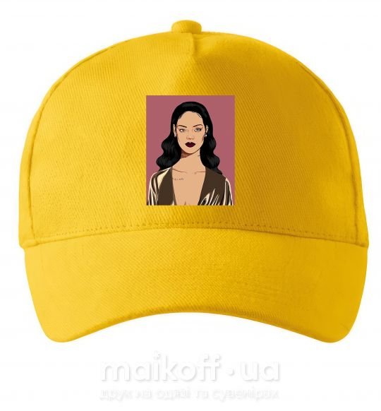 Кепка Rihanna art Сонячно жовтий фото