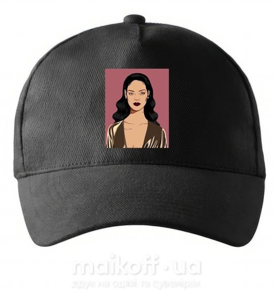 Кепка Rihanna art Чорний фото