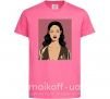Дитяча футболка Rihanna art Яскраво-рожевий фото