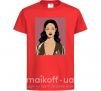 Детская футболка Rihanna art Красный фото