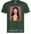 Мужская футболка Rihanna art Темно-зеленый фото