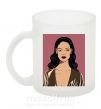 Чашка стеклянная Rihanna art Фроузен фото