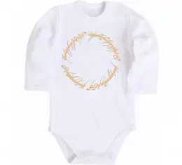 Дитячий бодік The Lord of the rings Mordor Білий фото