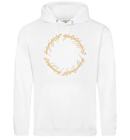 Мужская толстовка (худи) The Lord of the rings Mordor Белый фото