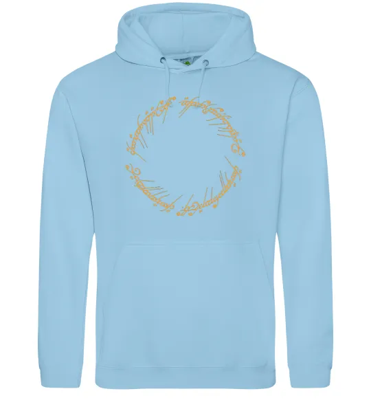 Чоловіча толстовка (худі) The Lord of the rings Mordor Блакитний фото